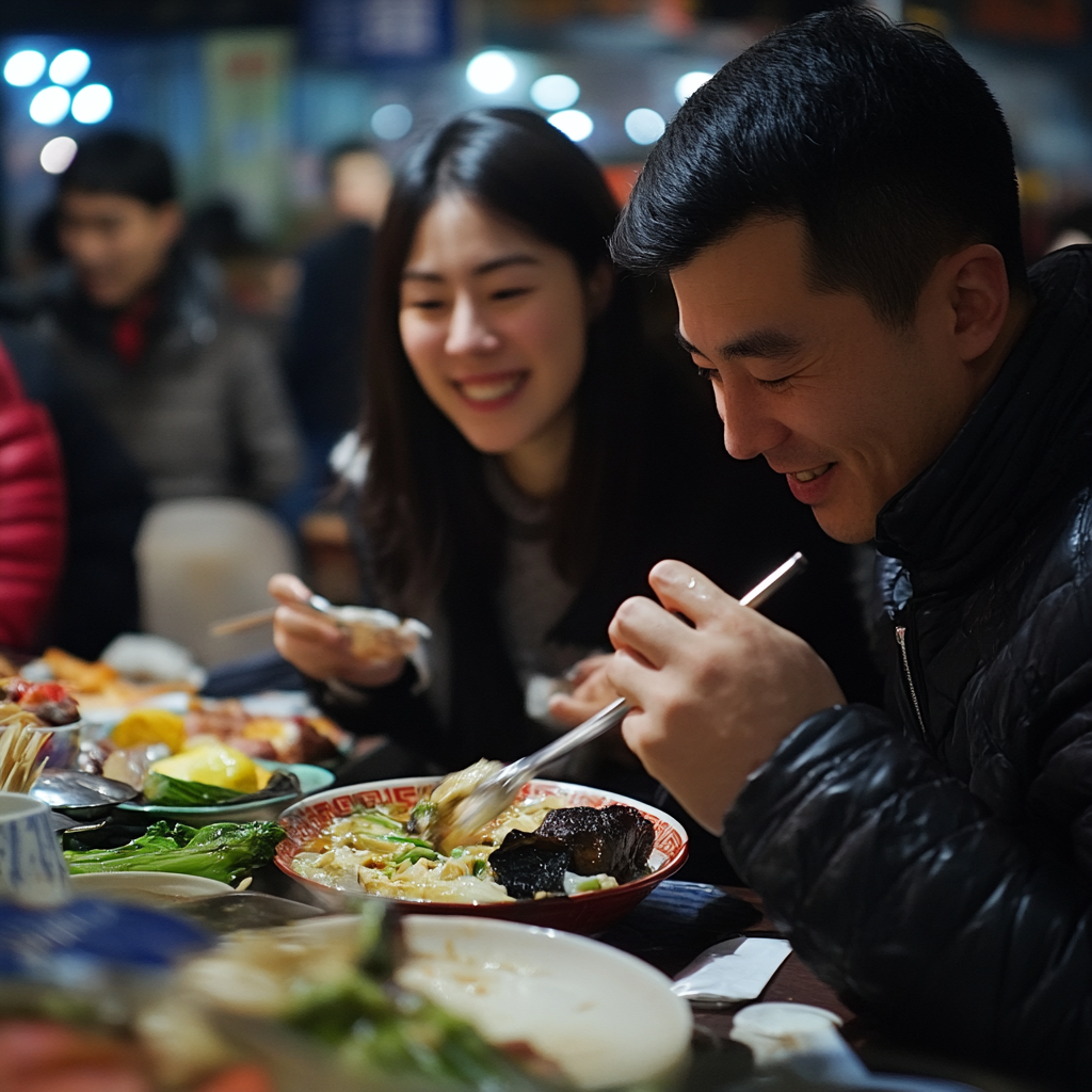 Happy customer in Shanghai Restaurant