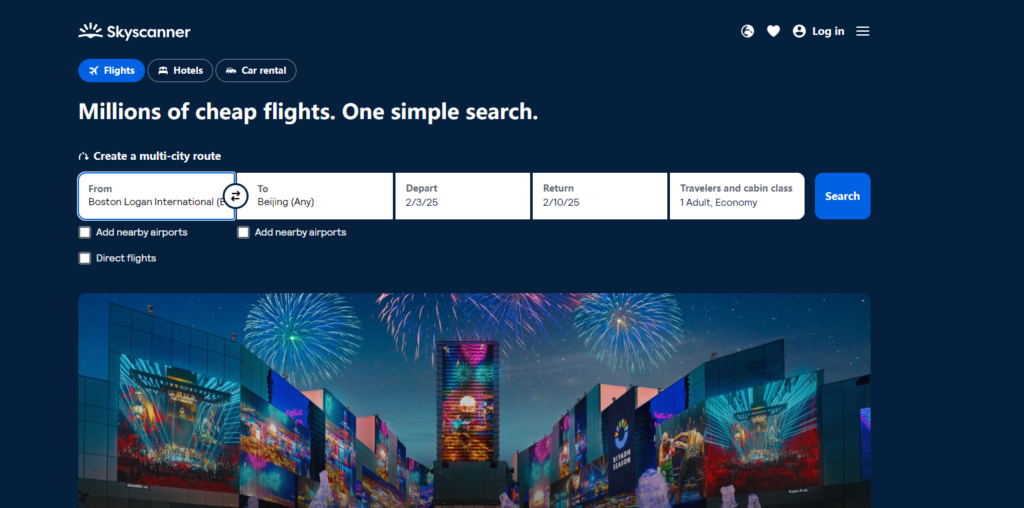 boston to beijing skyscanner