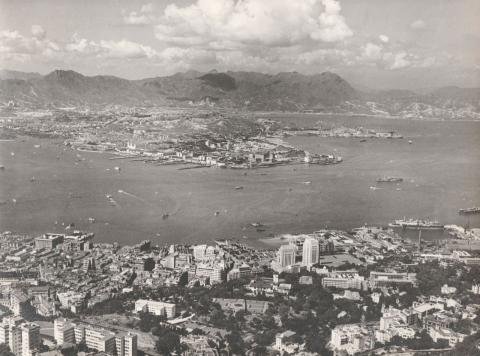 Vintage photo showing The Peak in Hong Kong during colonial times
